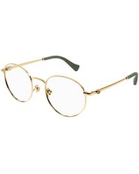 Gucci - Gg1594O 002 Optical Frames Metal Transparent Round - Lyst
