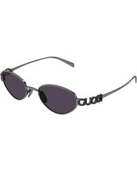 Gucci - Gg1935S 002 Sunglasses Metal Geometric - Lyst