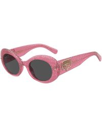 Chiara Ferragni - Cf 7004/S Qr0/Ir Outlet Sunglasses Plastic Round - Lyst