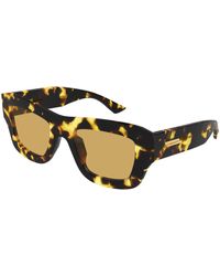 Bottega Veneta - Bv1357S 003 Sunglasses Acetate Squared - Lyst