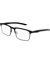 PUMA - Pu0380O 001 Optical Frames Metal Transparent Squared - Lyst