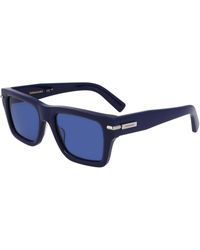 Ferragamo - Sf2033S 414 Sunglasses Acetate Squared Normal - Lyst