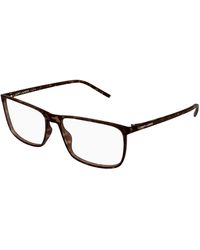 Saint Laurent - Sl 846 002 Optical Frames Bio-Injected Transparent Squared - Lyst