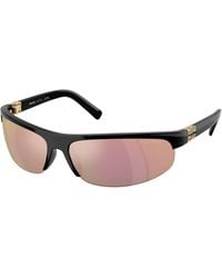 Miu Miu - Mu A02S 1Ab90J Sunglasses Injected Round Normal - Lyst