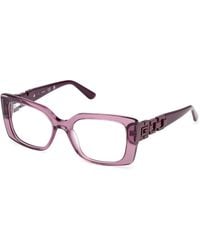 Guess - Gu50322 081 Optical Frames Acetate Squared Normal - Lyst