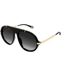 Chloé - Ch0357S 001 Sunglasses Acetate Round - Lyst