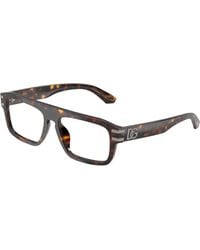 Dolce & Gabbana - Dg3457 502 Optical Frames Acetate Transparent Squared Normal - Lyst