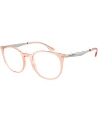 Emporio Armani - Ea3168 6346 Optical Frames Injected Transparent Pantos Normal - Lyst