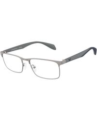 Emporio Armani - Ea1149 3003 Optical Frames Metal Transparent Squared Normal - Lyst