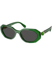 Swarovski - Sk6028 106487 Sunglasses Acetate Geometric Normal - Lyst