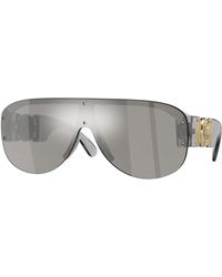 Versace - Ve4391 311/6G Sunglasses Nylon Geometric Mirrored Mirror - Lyst