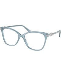 Swarovski - Sk2074 1108 Optical Frames Acetate Transparent Cat Eye Normal - Lyst
