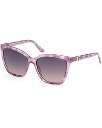 Guess - Gu00191 80Z Sunglasses Injected Squared Normal - Lyst