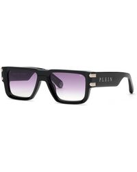 Philipp Plein - Spp229 Plein Eagle 700Y Sunglasses Acetate Geometric Normal Nuanced - Lyst