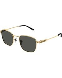 Gucci - Gg1876S 001 Sunglasses Metal Round - Lyst