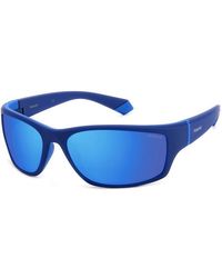 Polaroid - Pld 2135/S Zx9/5X Sunglasses Plastic Light Squared Polarized Mirror - Lyst