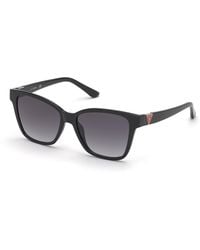 Guess - Gu7776 01B Sunglasses Injected Smoke Squared Normal Shaded - Lyst