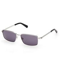 Guess - Gu00273 10Y Sunglasses Metal Squared Normal - Lyst