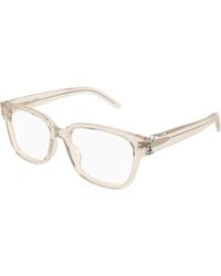 Saint Laurent - Sl M150 004 Optical Frames Acetate Transparent Squared - Lyst