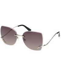 Guess - Gu00269 32F Sunglasses Metal Squared Normal - Lyst