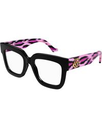 Gucci - Gg1549O 003 Optical Frames Acetate Transparent Squared - Lyst