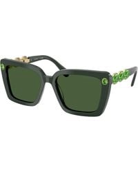 Swarovski - Sk6032 102671 Sunglasses Acetate Squared Normal - Lyst