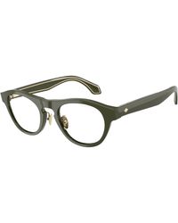 Giorgio Armani - Ar8225 61931W Sunglasses Acetate Transparent Round Normal - Lyst