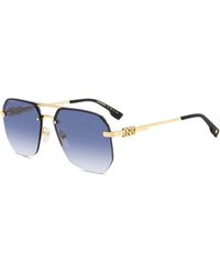 DSquared² - D2 0103/S Lks/08 Sunglasses Metal Geometric Normal Shaded - Lyst