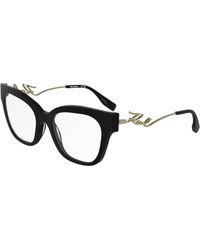 KARL LAGERFELD - Kl6191 001 Optical Frames Acetate Squared Normal - Lyst