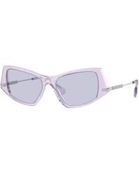 Burberry - Be4408 40951A Sunglasses Acetate Geometric Normal - Lyst