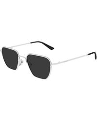 McQueen - Am0561S 001 Sunglasses Metal Squared - Lyst
