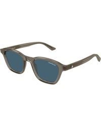 Montblanc - Mb0384S 003 Sunglasses Acetate Round - Lyst