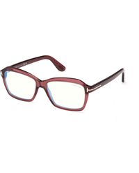 Tom Ford - Ft6129-B 069 Optical Frames Acetate Squared Normal - Lyst