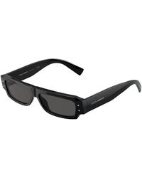 Dolce & Gabbana - Dg4458 501/87 Sunglasses Acetate Squared Normal - Lyst