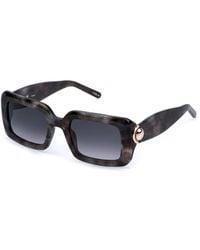 Furla - Sfu980 03Ka Sunglasses Acetate Smoke Squared Normal Nuanced - Lyst