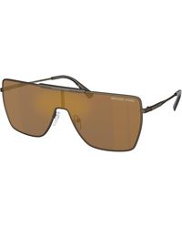 Michael Kors - Mk1152 Snowmass 1001F9 Sunglasses Metal Squared Normal Mirror - Lyst