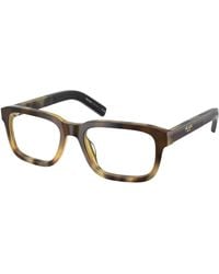 Prada - Pr D12V 22P1O1 Optical Frames Acetate Transparent Squared Normal - Lyst