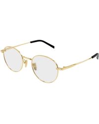 Gucci - Gg2004Oa 001 Optical Frames Metal Transparent Round - Lyst
