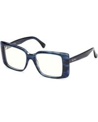 Max Mara - Mm5231-B 092 Optical Frames Acetate Squared Normal - Lyst