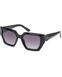 Guess - Gu7896 01B Sunglasses Injected Geometric Normal Shaded - Lyst