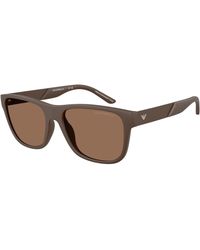 Emporio Armani - Ea4243 624373 Sunglasses Injected Squared Normal - Lyst