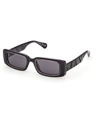 MAX&Co. - Mo0156 01A Sunglasses Injected Smoke Squared Normal - Lyst