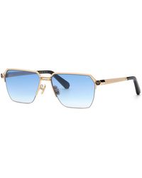 Philipp Plein - Spp225M Plein Royal 300 Sunglasses Metal Squared Normal Nuanced - Lyst