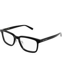 Saint Laurent - Sl 916/F 001 Optical Frames Acetate Transparent Squared - Lyst