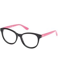 Guess - Gu50139 001 Optical Frames Acetate Cat Eye Normal - Lyst