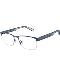 Emporio Armani - Ea1162 3050 Optical Frames Metal Transparent Geometric Normal - Lyst