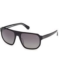 Timberland - Tb00075 01D Sunglasses Acetate Smoke Squared Polarized - Lyst