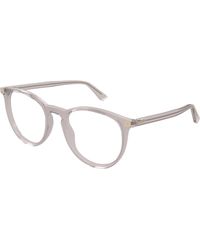 Gucci - Gg0027O 011 Optical Frames Acetate Transparent Round - Lyst