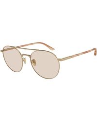 Giorgio Armani - Ar6156 3002M4 Sunglasses Steel Round Photochromatic - Lyst