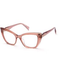 Blumarine - Vbm249S 0Wa1 Optical Frames Acetate Butterfly - Lyst